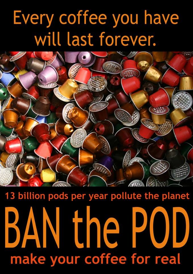 CafetoriaR's tweet photo. It's nothing personal but it means everything to the planet! #banthepod #realcoffee #realfood #naturematters #luomukahvi https://t.co/rL7MLASbvL
