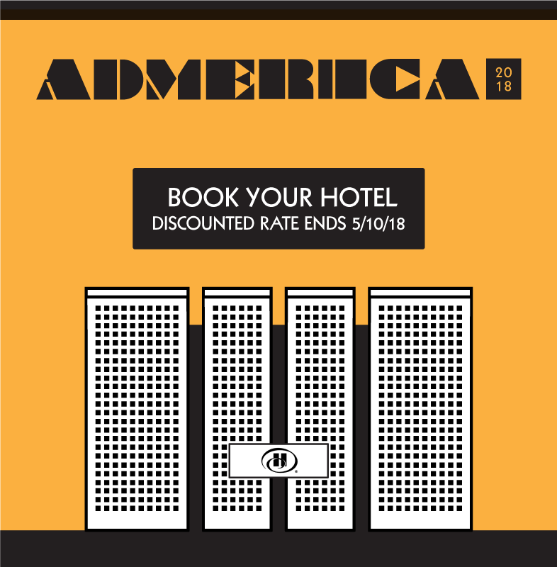 AAF_Ed's tweet photo. BOOK YOUR STAY + SAVE: Discounted rates available for rooms at the Chicago Hilton for #ADMERICA18! DEADLINE IS TOMORROW: https://t.co/YcDlWRrlFH. https://t.co/l4fBCsIIYL