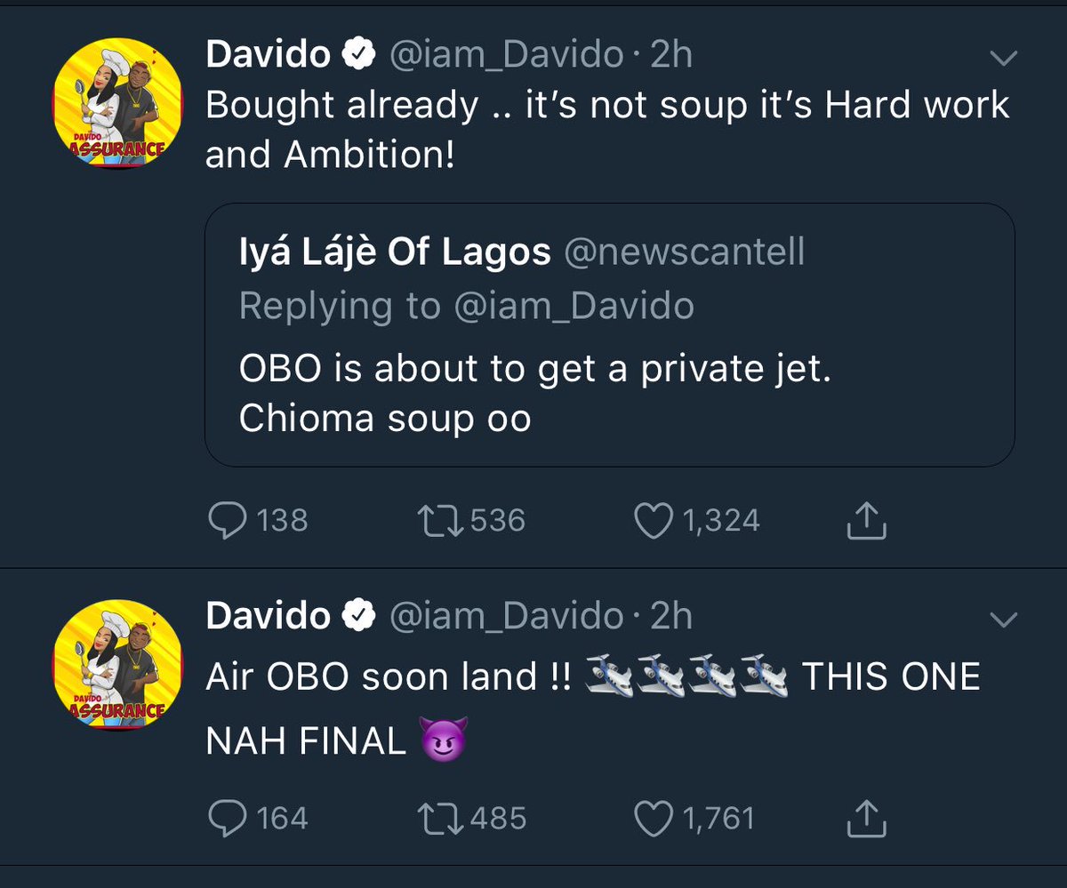 937RhythmFm's tweet photo. @davidoofficial clears fans about New Jet Rumor spreading around town... #JetLife #PrivateJet #EntertainmentGist #RhythmEntertainmentUpdate https://t.co/Hp8DrhV1Pz