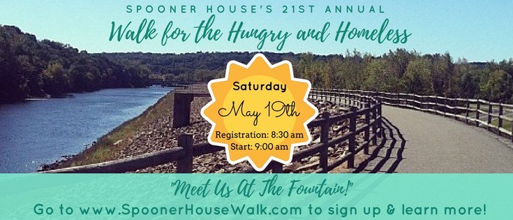 SpoonerHouse's tweet photo. 21st Annual Walk for the Hungry &amp; Homeless on May 19th! 👣 - https://t.co/mlyVBrZkQS https://t.co/H1Wu3ji8if