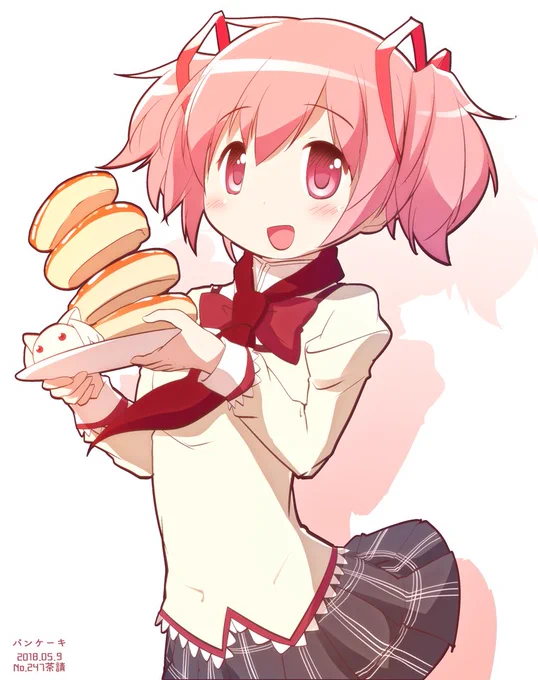 「パンケーキ」キュゥべえホイップのせを召し上がれ #まどマギ版真剣深夜の創作60分一本勝負 