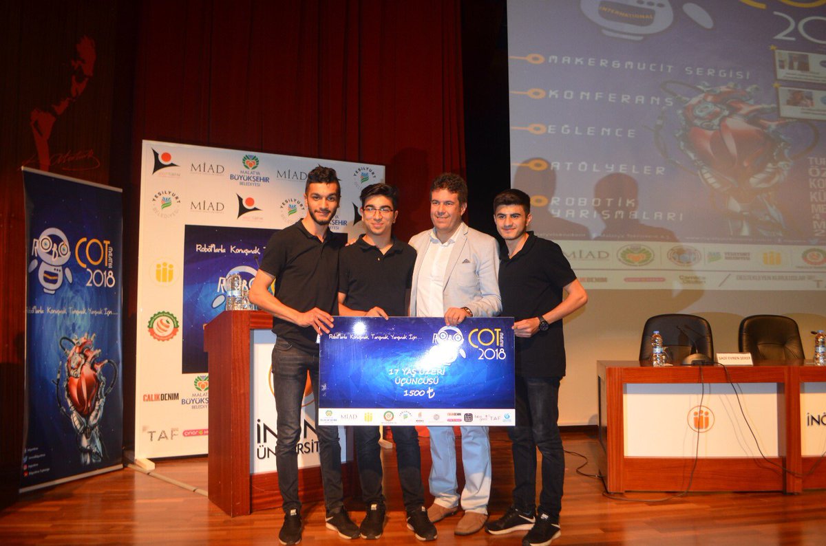 RobocotFEST's tweet image. Robocot 2018 17 yaş üstü  kategorisinde 3. olan Mucithanem&apos;i tebrik ederiz.