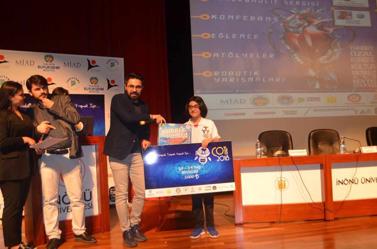 RobocotFEST's tweet image. Robocot 2018 10-14yaş  kategorisinde 1. olan Mert Delibalta&apos;yı tebrik ederiz.