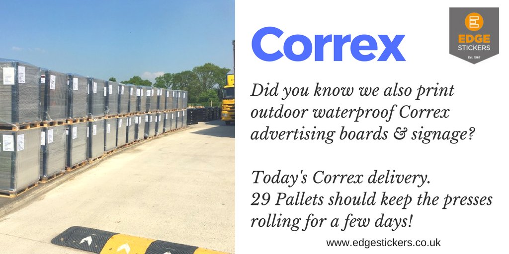 edgestickers's tweet image. Did you know we also print signage?
#correxsigns #printedcorrex
