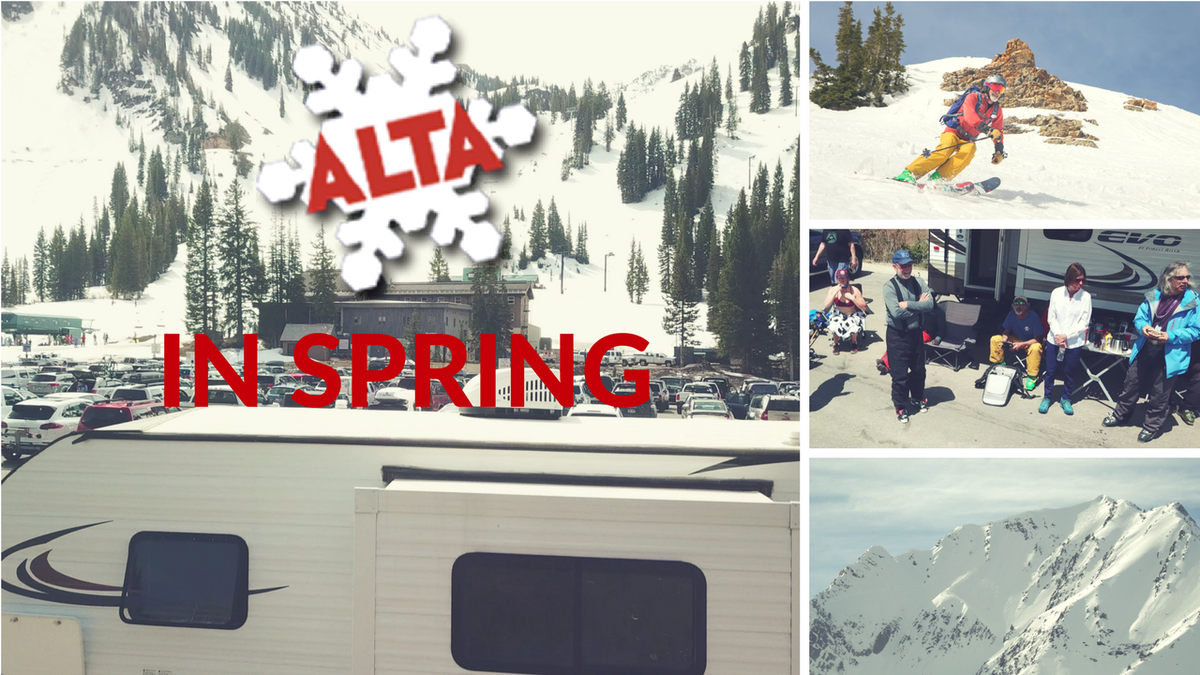 FirstTracksMag's tweet photo. Spring is special in Alta, #Utah. Wrapping up its 80th #ski season this past weekend, @AltaSkiArea is 1 of the nation's oldest &amp; most storied ski areas. See #Alta in spring with our #RV in episode 33 of @GrandAdventRV:
https://t.co/BpQMdOwRwO
.
#rvlife #travel #RVing #skiing #SLC https://t.co/7wzLg2OfHB
