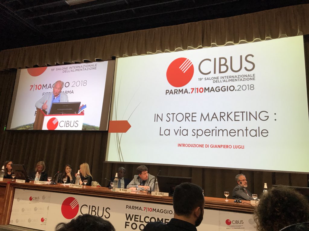 Convegno dedicato all’in store marketing: la via sperimentale. #cibus2018 #trade #instoremarketing #unipr