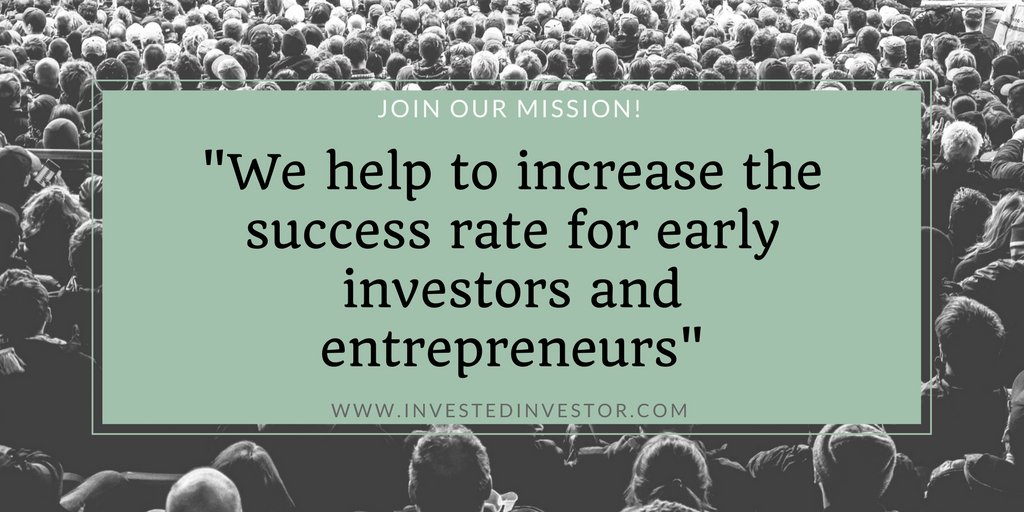JOIN OUR COMMUNITY! We are on a #mission to improve the journeys of #startups by educating #earlyinvestors &amp; #entrepreneurs to make fewer #mistakes &amp; produce more #successful #exits! #scaleup #faiilure #earlystage
ow.ly/HauE30iCcnT