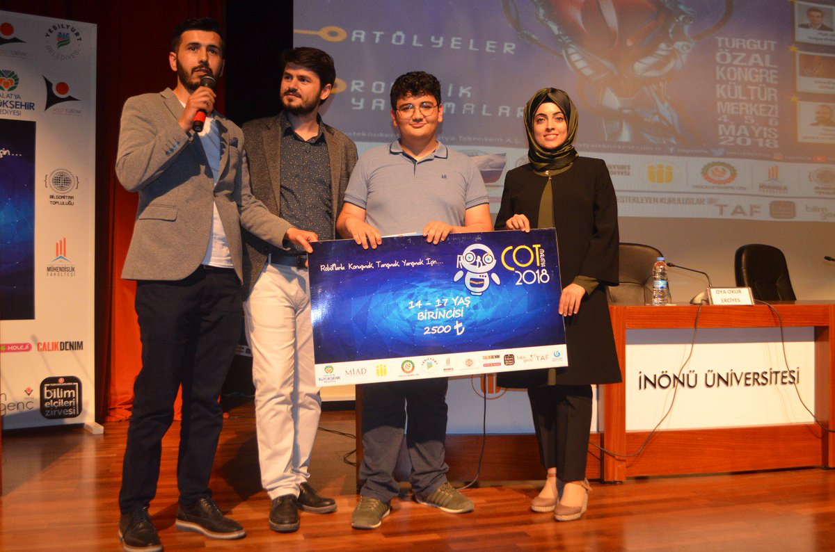 RobocotFEST's tweet image. Robocot 2018 14-17 yaş  kategorisinde 1. olan Ahmet Arif Yakupoğulları&apos;nı tebrik ederiz.