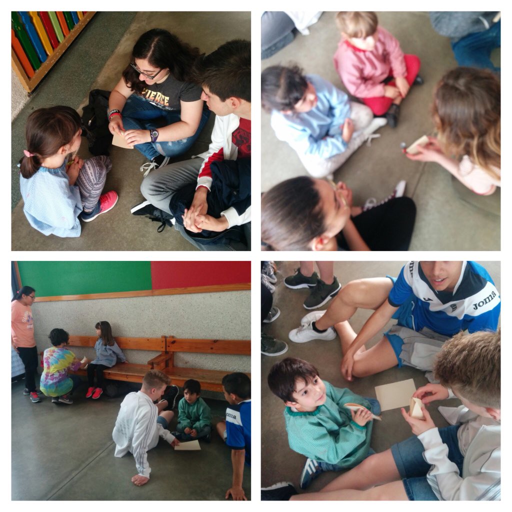 arianneserrat1's tweet image. Ens han explicat com fer un monstre en #Origami i en petit grup hem seguit els passos per confeccionar-lo @escolamdcprat 🇬🇧 @lauramdcprat @VeroMartin81 #4rt ESO