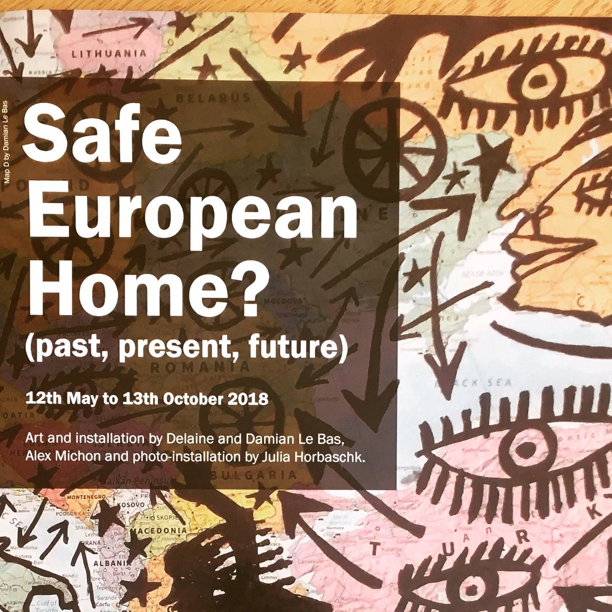 Happy #EuropeDay #EuropeDay2018 🔑#SafeEuropeanHome @worthingmuseum #EUROPE #world #Worthing 🇪🇺🇮🇩🇩🇪🇮🇪🇬🇧 #DelaineLeBas #AlexMichon