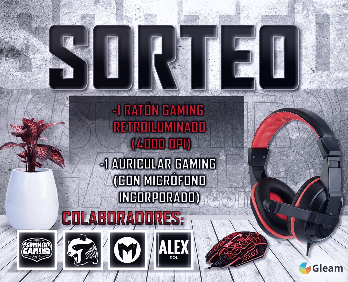 SummirGaming's tweet photo. 💥 #SORTEO | Ratón (4000 dpi) + Auriculares 💥

🎁 Premios Para El Ganador:

🕹 Ratón Gaming Retroiluminado
🎧 Auriculares Con Micrófono

🔃 RT y Participa Desde El Siguiente Enlace:

➡ Sorteo: https://t.co/ZVJ8KMS2sl https://t.co/mvD8L9skjR