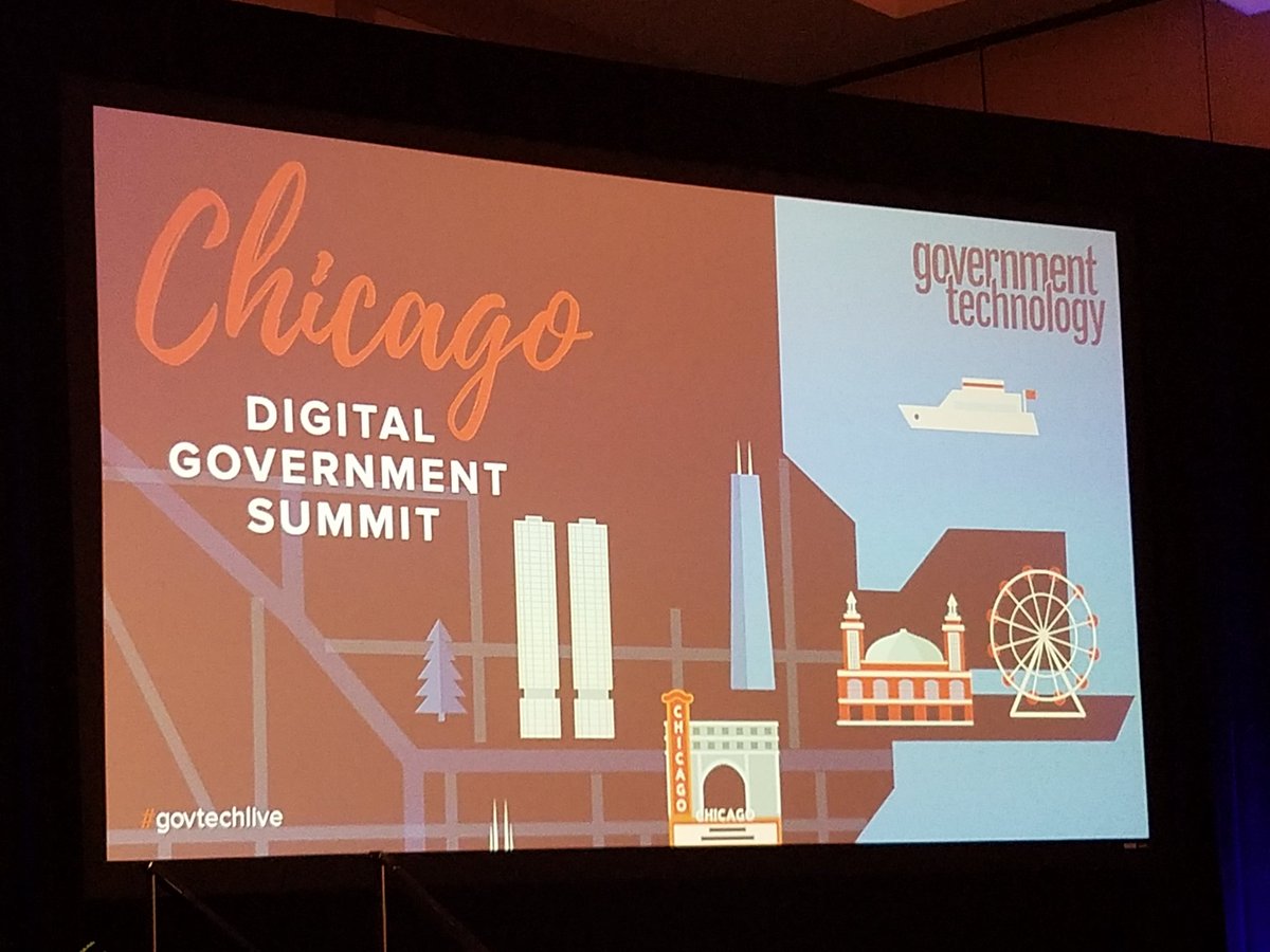 Speaking today at first-ever Chicago Digital Government Summit featuring @ChicagoCIO #govtechlive