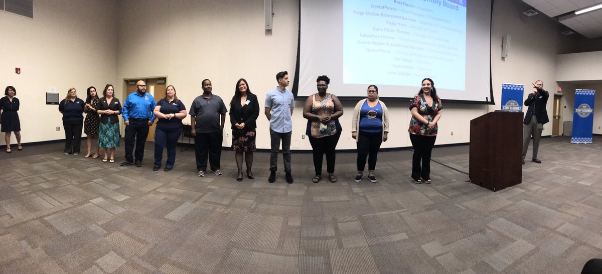 Very excited to be at <a href="/UCRiverside/">UC Riverside</a> for their Staff Service Awards. Congratulations to the newly announced 2018-19 Staff Assembly board members and the many award recipients!