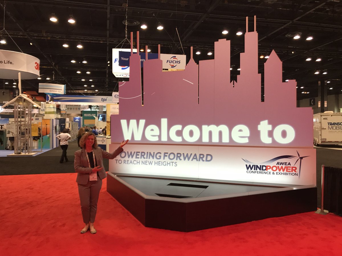 LJacobsonEnergy's tweet photo. My tour of #WINDPOWER2018 today reaffirms that the wind industry is thriving -- growing the U.S. economy, creating high-quality jobs and delivering economic benefits across America. #CleanEnergyDelivers https://t.co/UEyP7XKiop