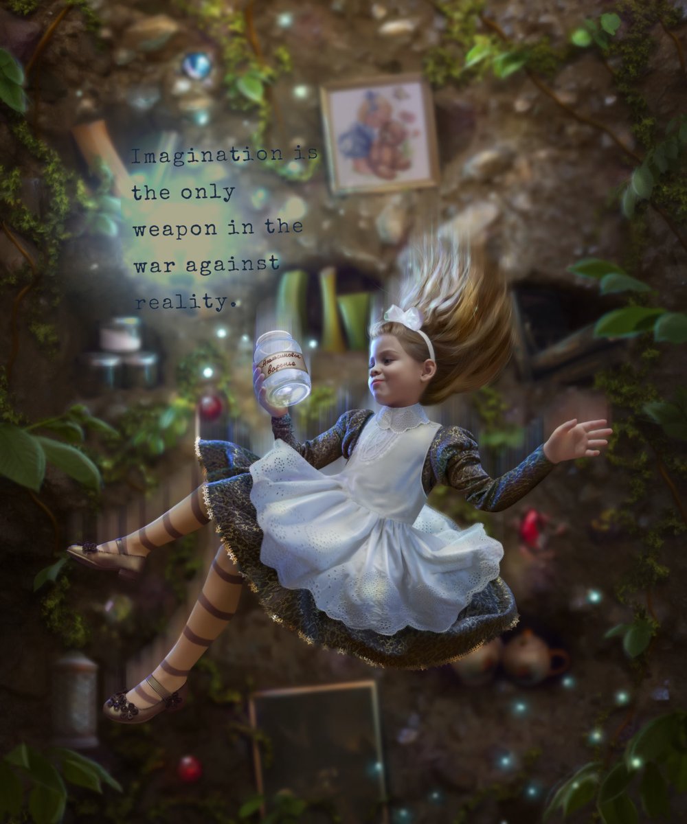 GirlThatWrites1's tweet photo. Lewis Carroll — 'Imagination is the only weapon in the war against reality.' #amwriting #writerlife #AliceinWonderland #imagination https://t.co/04pVgC4Rvc