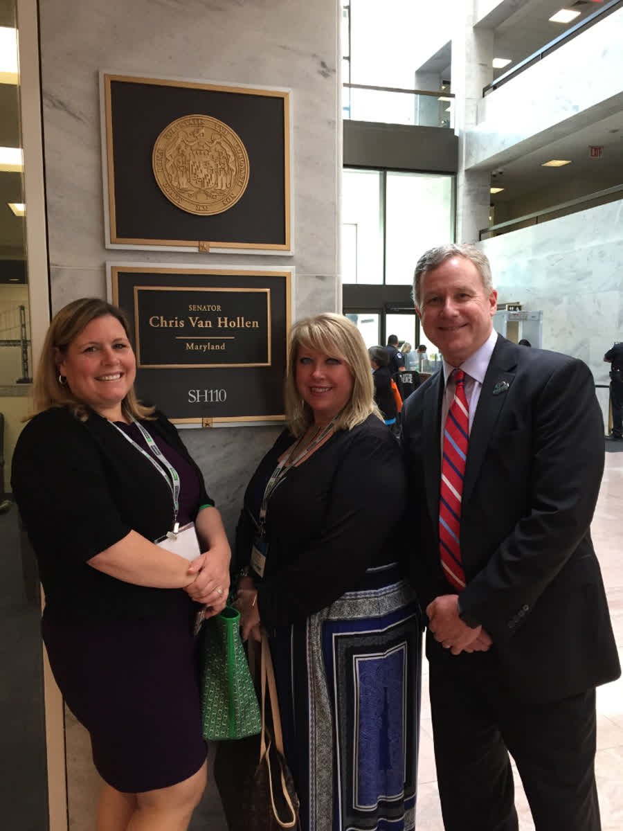 I was on the Hill in DC today with Meredith and Beverley visiting MD senators Chris Van Hollen and Ben Cardin. #SafeHarborsLife #businesstravel