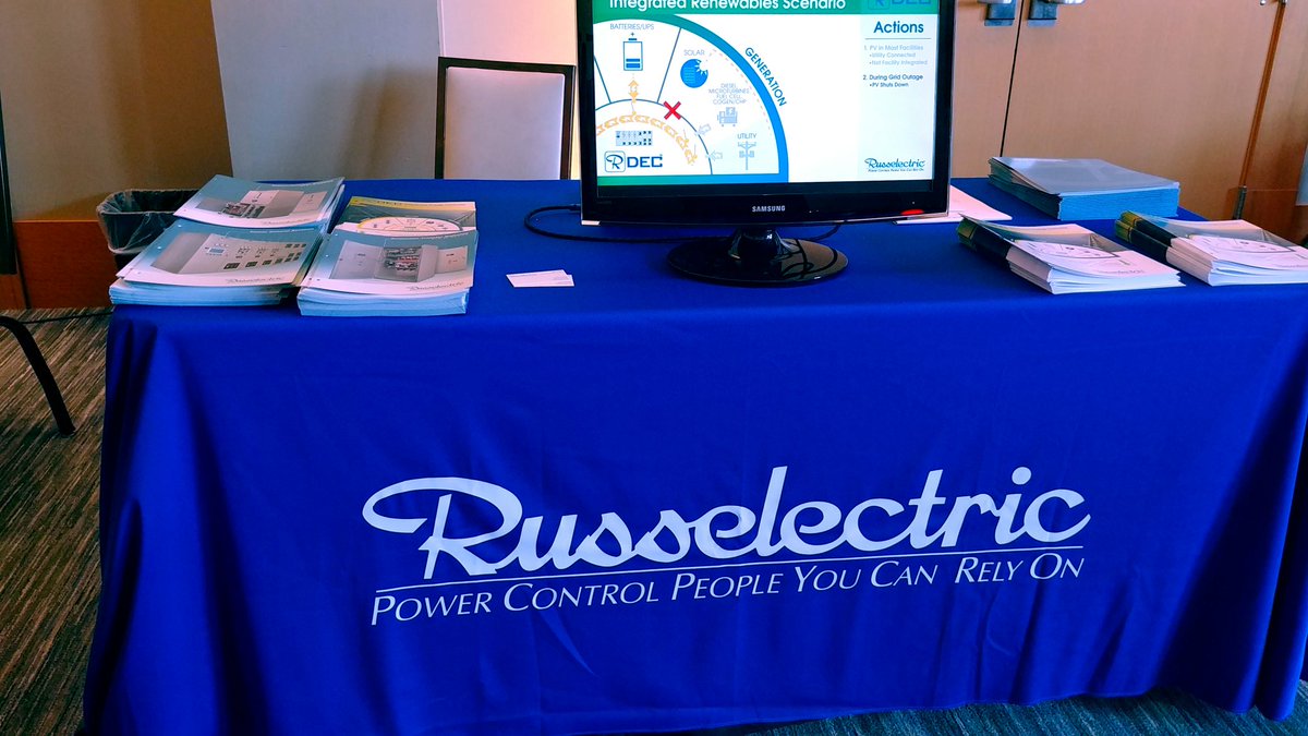 GalenNelson's tweet photo. Wonderful to see many MA based companies here at #Microgrid2018 engaged in microgrid work @generalelectric @RusselectricInc @TyphoonHIL @NECEnergySol @EnelGroup @SchneiderElec @MassCEC https://t.co/tkJWBludSc