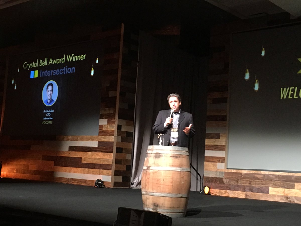 YourOAAA's tweet image. Congratulations to @intersection_co, recipient of the @AdCouncil's Crystal Bell Award! Given to them for their exceptional support in public service. #WeLoveOurMembers #OOH #GO2018