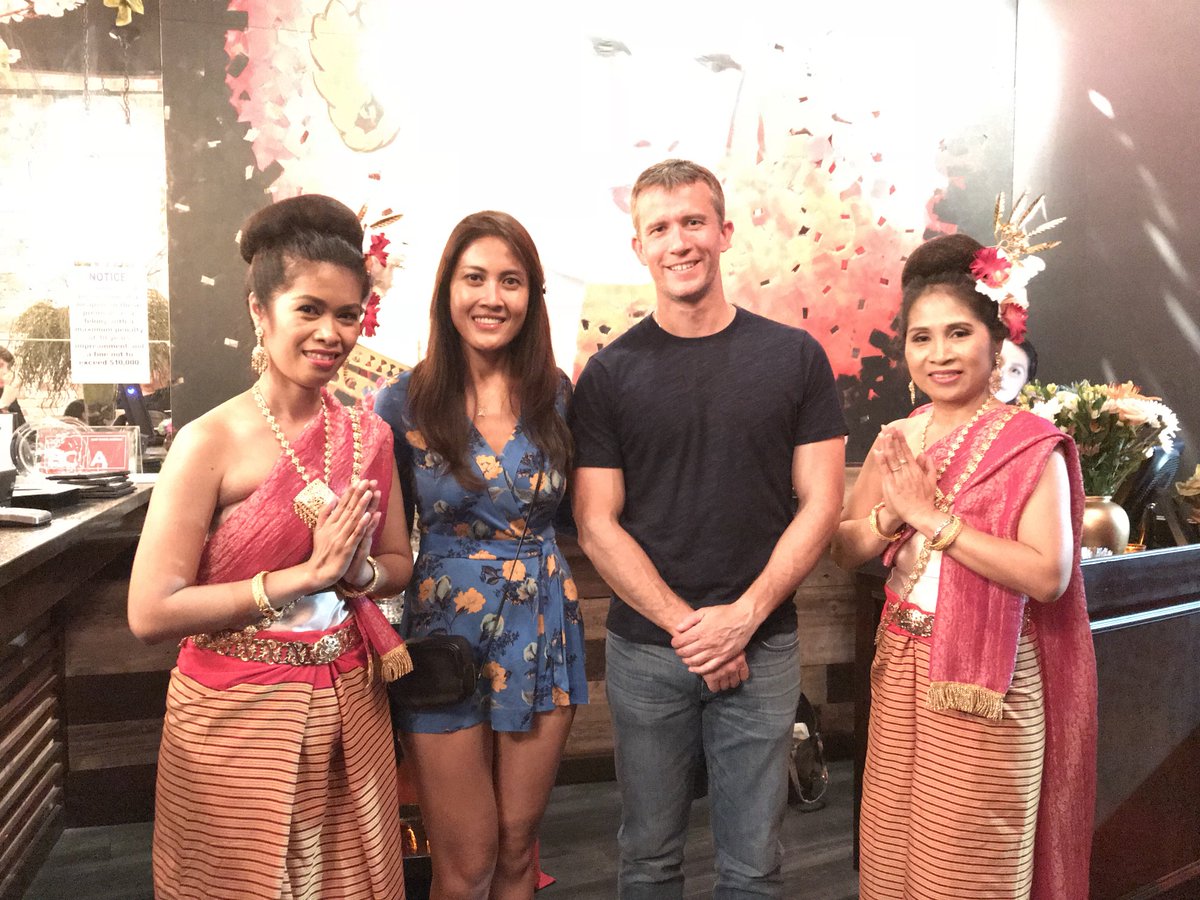 SongkranKitchen's tweet photo. our staff celebrated the “Songkran” Thai new year’s with our clients and friends https://t.co/1jsTmojIwV