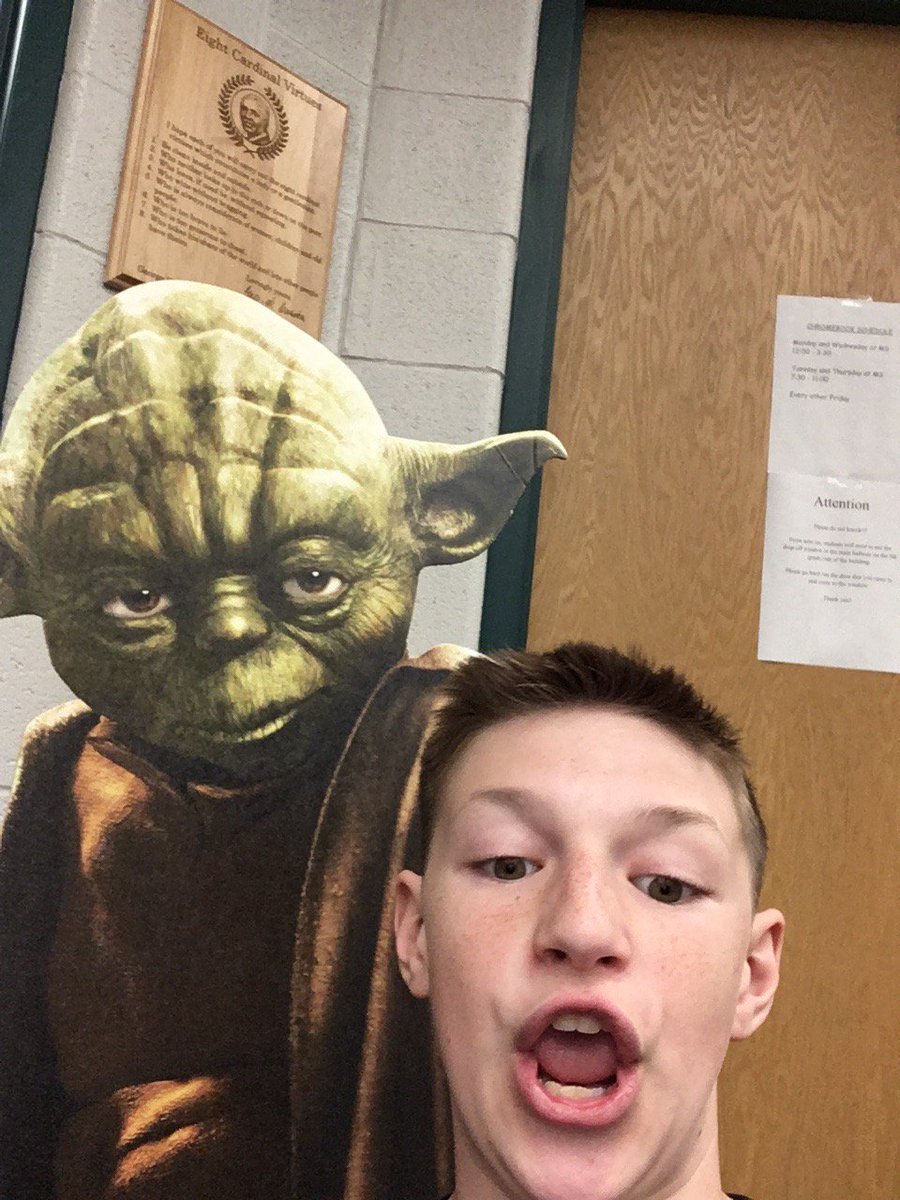 NMSLibraryATeam's tweet image. The Force is Strong with these Neosho Middle School Padawans