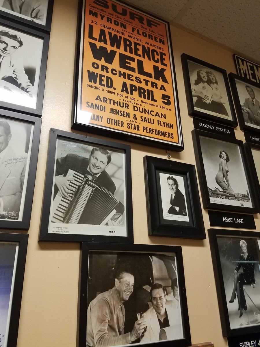 A little <a href="/NorthDakota/">North Dakota Tourism</a> right here in the <a href="/surfballroom/">Surf Ballroom&Museum</a>. The #NDLegendary Lawrence Welk, "Wunnerful Wunnerful". #BuildingCommunity18