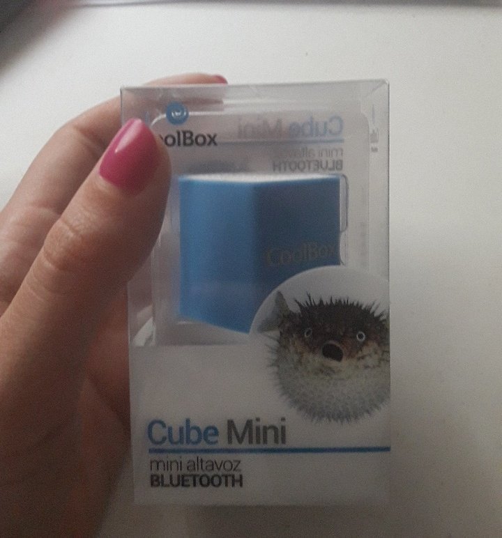 Marikiruiz's tweet photo. Envío rapidísimo y excelente premio. Millones de gracias @lifeinformatica por la rapidez y el trato. Sois geniales 💞😍 #CubeMini #Altavoz 💃 https://t.co/YRRAiCWFS8