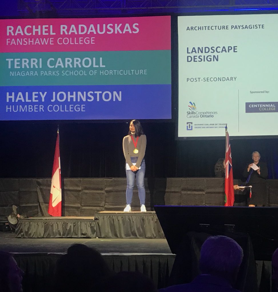 TCDSBSkills's tweet image. Congratulations to Hazel for placing first in Landscape Design at Skills Ontario! #TeamTCDSB @TCDSB