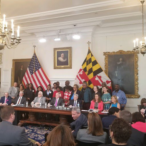 SCDAAorg's tweet photo. Great news for the sickle cell community! Yesterday, @GovLarryHogan signed the Maryland Sickle Cell Disease Bill! SB 161/HB 622 is official state legislation! Many thanks to the governor &amp; to all of the #sicklecell advocates for making this possible!
#SCDVictories #SCD #SCT https://t.co/PNvpS3lytj