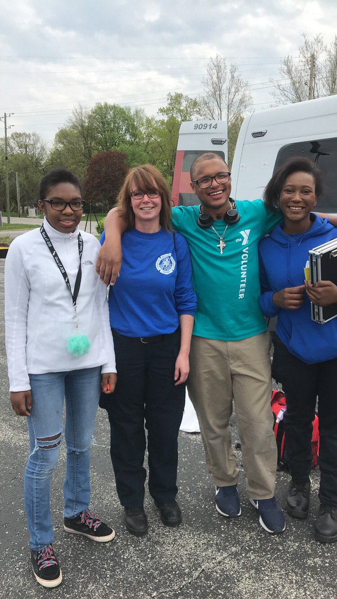GiantInterns's tweet photo. Stopped by and learned about Ms. Lane’s community outreach project with her Area 31 EMT Students. They partnered with Red Cross and Wayne Fire Department to install smoke detectors in homes around Ben Davis High School. #WeAreWayne @BenDavisHS @dantedebrown https://t.co/kNW9yEwGf3