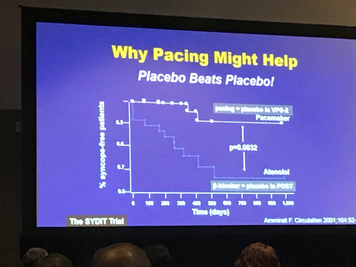 Brian Olshansky: placebo beats placebo in Rx of syncope. What next?  #hrs2018