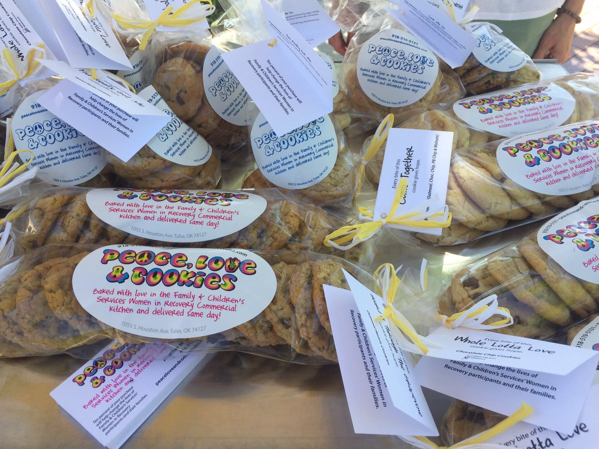 TulsaWIR's tweet photo. .@peace_cookies, which works with some of our women, is taking part in its first @GuthrieGreen Food Truck event. Look at these tasty treats! https://t.co/FipgPnqXuL