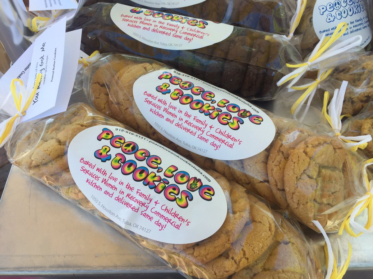 TulsaWIR's tweet photo. .@peace_cookies, which works with some of our women, is taking part in its first @GuthrieGreen Food Truck event. Look at these tasty treats! https://t.co/FipgPnqXuL