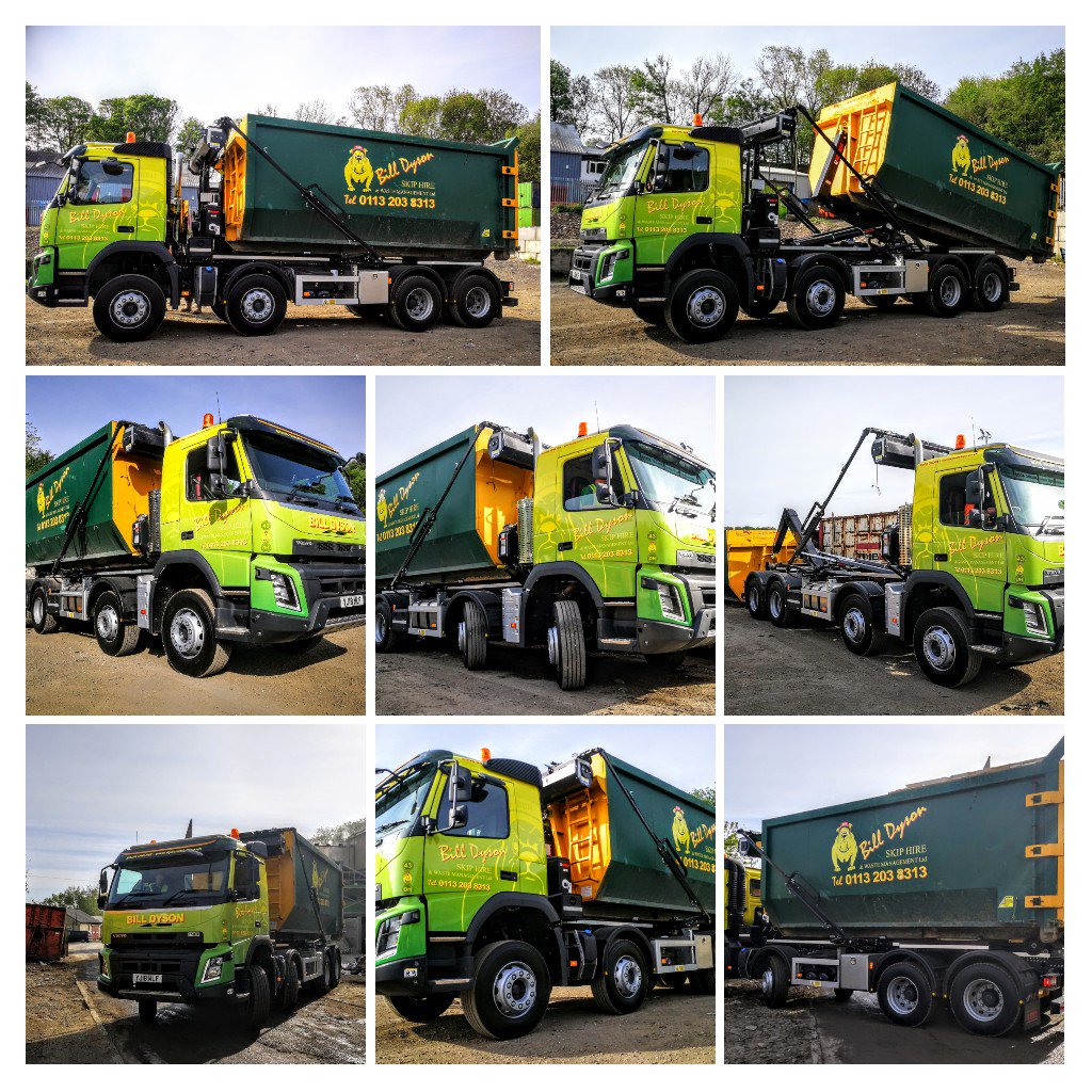 dekbutler2's tweet photo. Keep your shades on......
This eye catching #Multilift #Hookloader went to work today for @billdysonskiphire in #Leeds 
It has fast tip &amp; fast off-load options fitted and a #Multicover sheeter.
#seeingisbelieving https://t.co/34SKWBz4tr