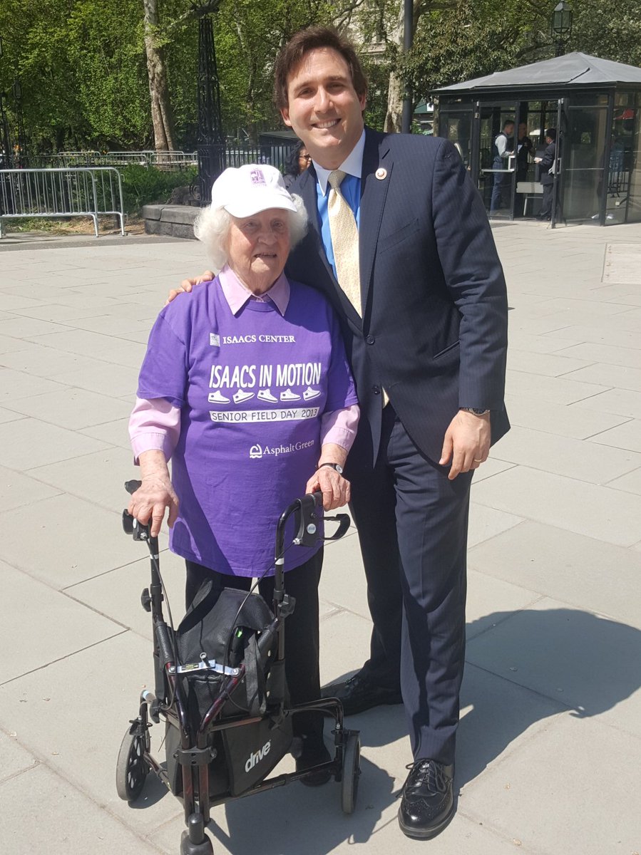 BenKallos's tweet photo. Standing up for seniors in #NYC with @liveonny we need to fund the meals they count on and invests in fixing facilities around the city. #agingaday2018 #morethanameal @Isaacscenternyc https://t.co/uc30ULon5i