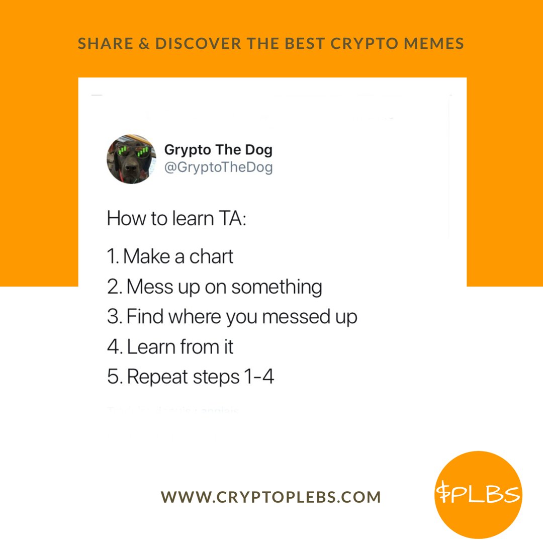 TheCryptoplebs's tweet photo. How to learn #TA in 5 easy steps?
From @GryptoTheDog 👌 https://t.co/OIriCsjahN