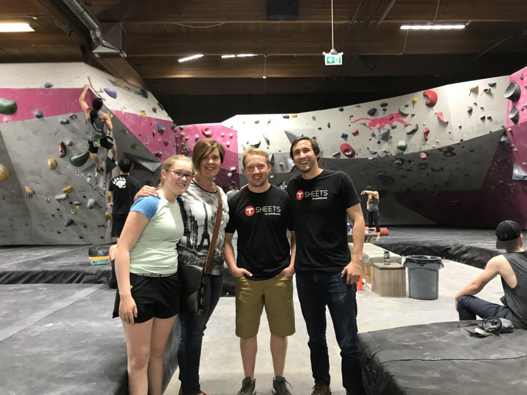 Awesome experience getting to meet my Pro Jannine with Fresh Perspectives Consulting and her client Chet with Rock Jungle Boulder in Edmonton! #TSheetsTuesday #tsheets #onedaylate