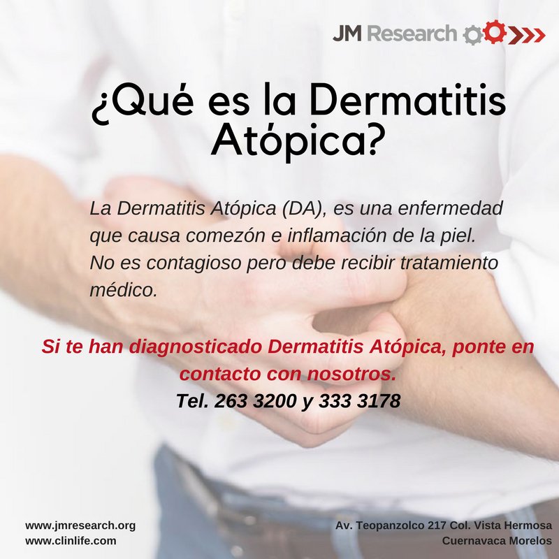 jm_research's tweet photo. Si tienes sintomas similares o te han diagnosticado Dermatitis Atópica no dudes en contactarnos. Agenda tu cita al (777)2633200 ó (55)71585485. Estamos en Cuernavaca y CDMX
#JMResearch #Dermatitis #Salud #BuenMiercoles https://t.co/mB3SSOdrNy