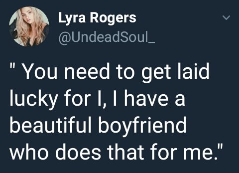 "Quick question.

How far does your boyfriend take it up the ass, sweet thing?"