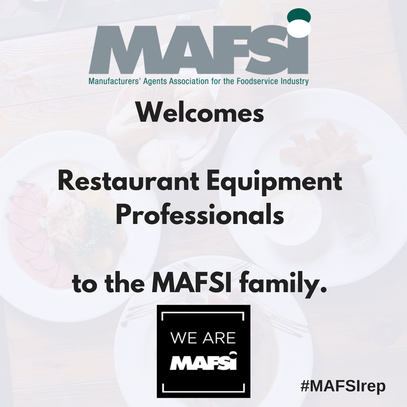 MAFSIAssoc's tweet photo. Join us in welcoming Restaurant Equipment Professionals to the MAFSI family! #MAFSIrep #WeAreMAFSI https://t.co/6Fhi9qTyw2