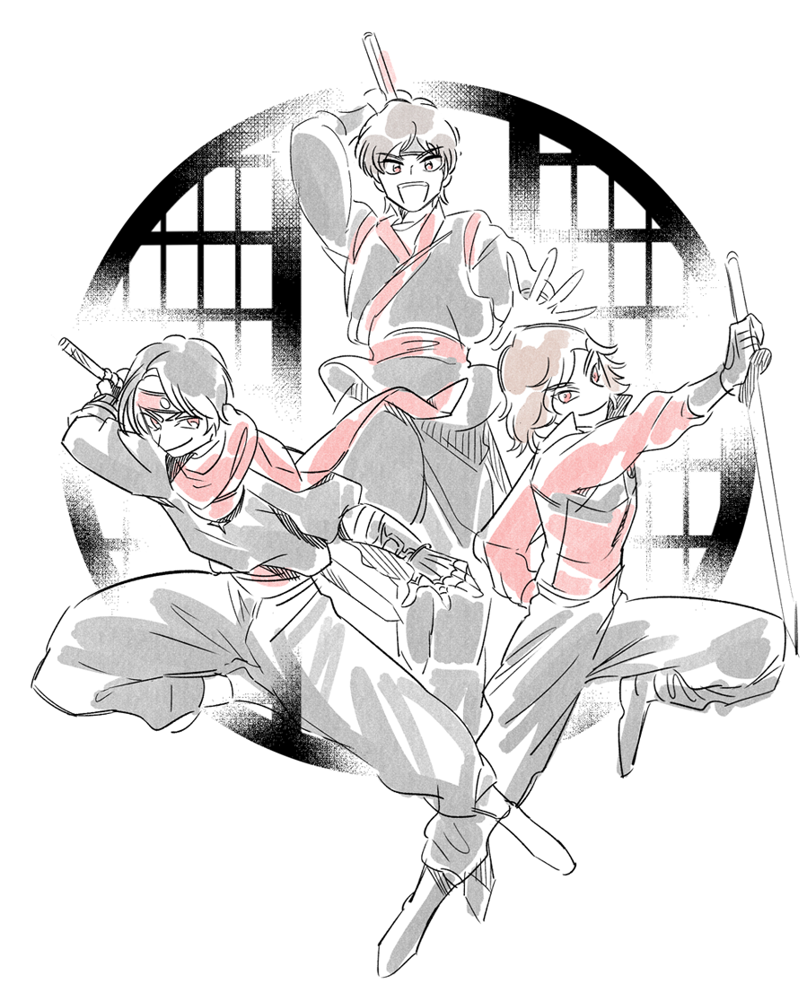 「18.05.10春のニンジャ祭り!3닌 너무 좋아~ 」|🅜🅞🅚のイラスト