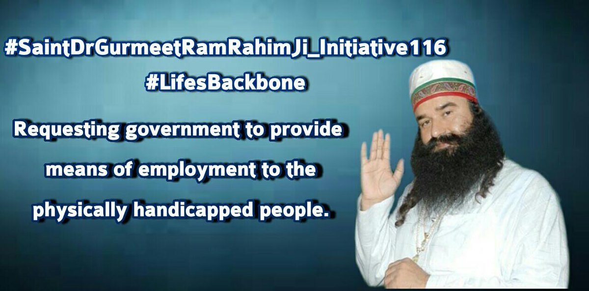 Rajnich58684373's tweet photo. #SaintDrGurmeetRamRahimJi_Initiative116 
#LifesBackbone 
@derasachasauda volunteers also to be first help handicapped https://t.co/11GAKYxp6o e them economical help under guidance of Dr MSG. https://t.co/3zEKZGqx0Z