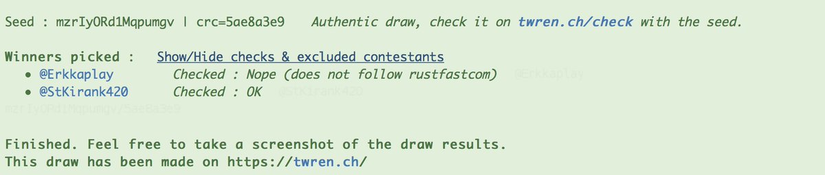rustfastcom's tweet image. Cold Hunter Python winner is @StKirank420   !  Congratulations ! 

New giveaway in 10 minutes !
