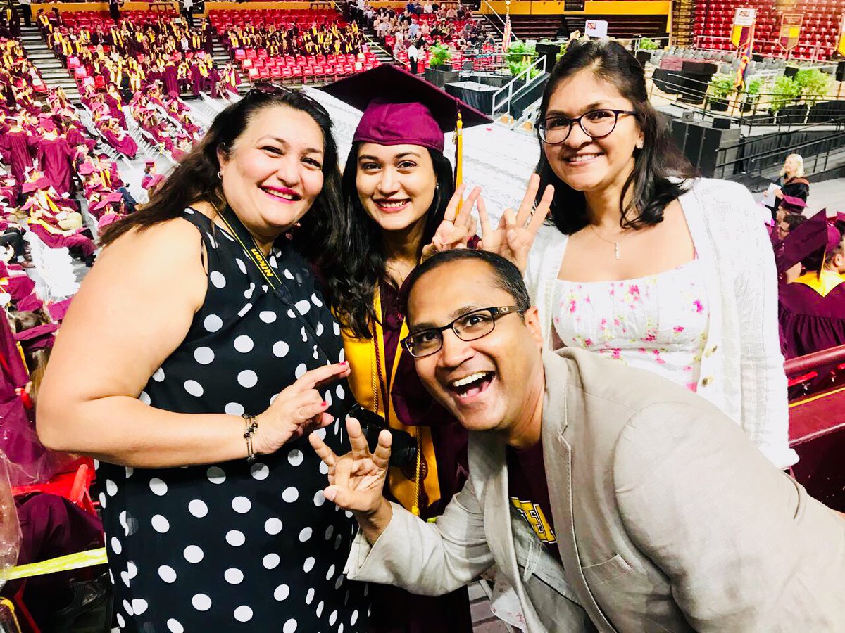 AgileBrightSpot's tweet photo. Day 1 &amp; Graduation Day 👩‍🎓...we saw you work hard, we saw you rise to the challenge and we saw you never give up...it’s been an amazing journey &amp; thank you for making us a part of it @RheaSolanki ..So Proud Of You #KeepShiningBright #KeepMovingForward  #ASUGrad #ASUAlumni @ASU https://t.co/swyGUm00YK