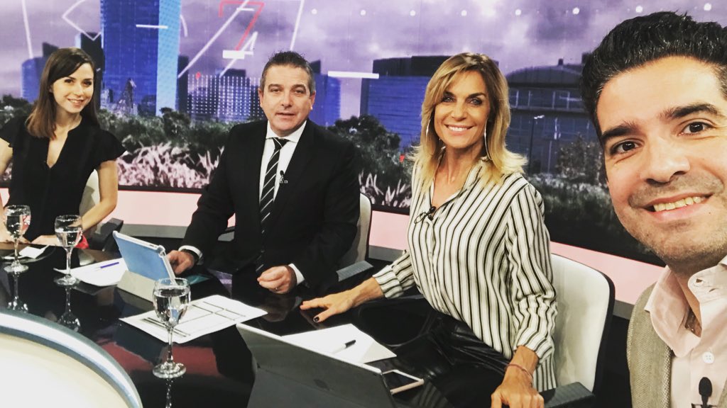 ‼️ ya por @a24noticias con <a href="/pautrapani/">paula trapani</a> <a href="/edubattaglia/">Eduardo J. Battaglia</a> @alvaronorro <a href="/PalomaBok/">Paloma Bokser 💚</a> <a href="/damialeblanco/">Damian Blanco</a> @sergiojalfin 
#look Paula y Edu @rfgvestuario