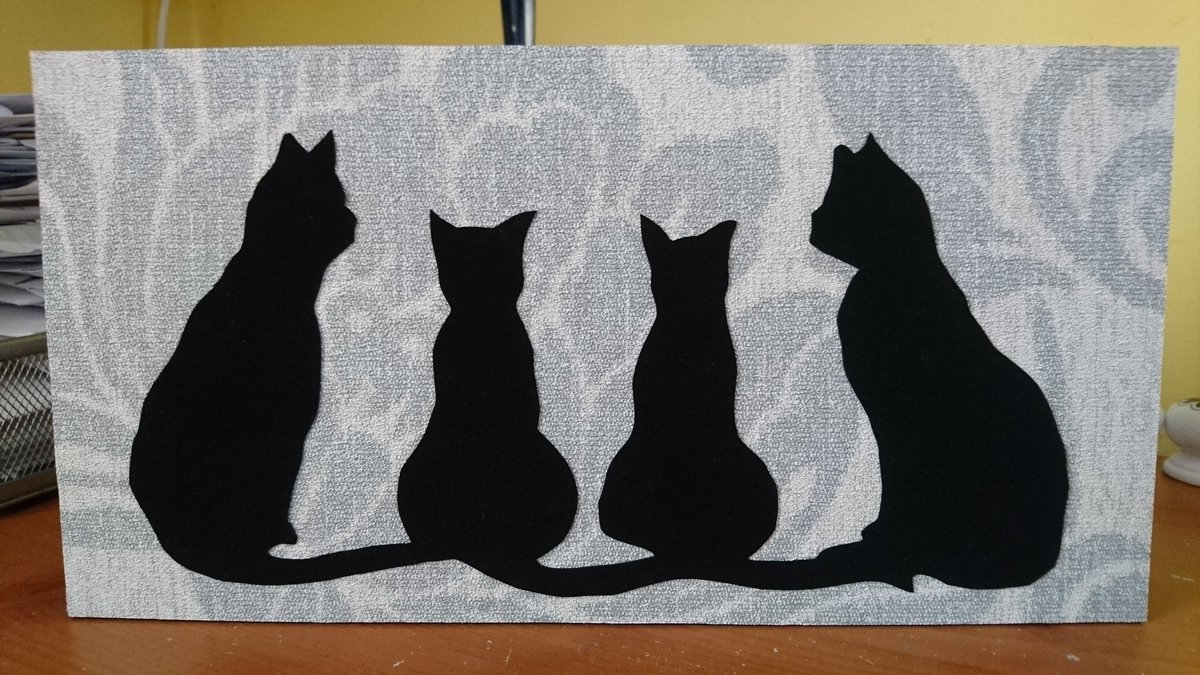 CornellTracey's tweet photo. Family meeting in progress silhouette art #Fablon #Wallpapersamples #Silhoutte #CatsOfTwitter https://t.co/MhkeEOWFPI