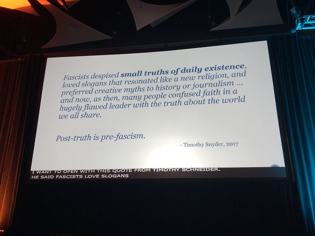 JVenegas_MuseEd's tweet photo. Donovan Livingston takes the stage

- small truths of daily existence - think about it every time he walks through a museum. 
#AAM2018 #AAMSMJ https://t.co/rNwOQ18Qfz