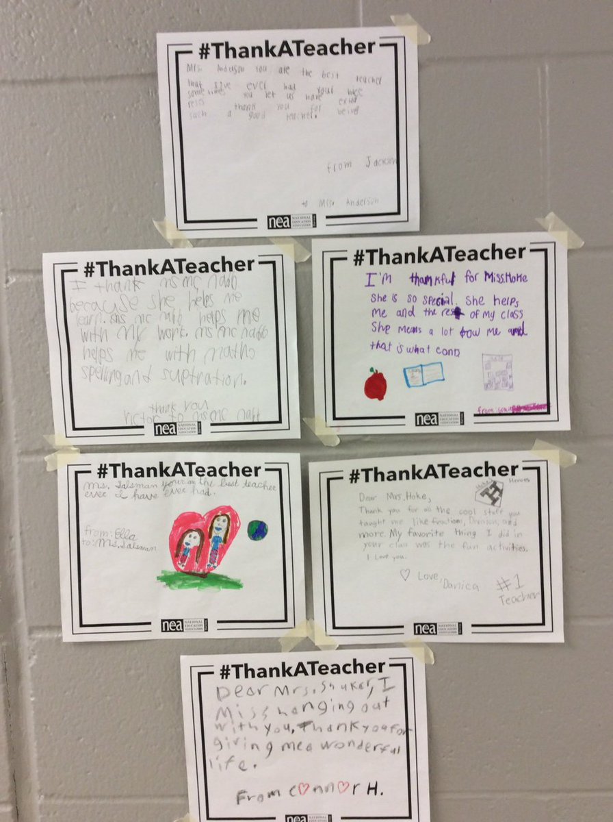 Thank You, CKC/Ms. Mesplay for hanging thoughtful notes of appreciation, throughout LDE halls!