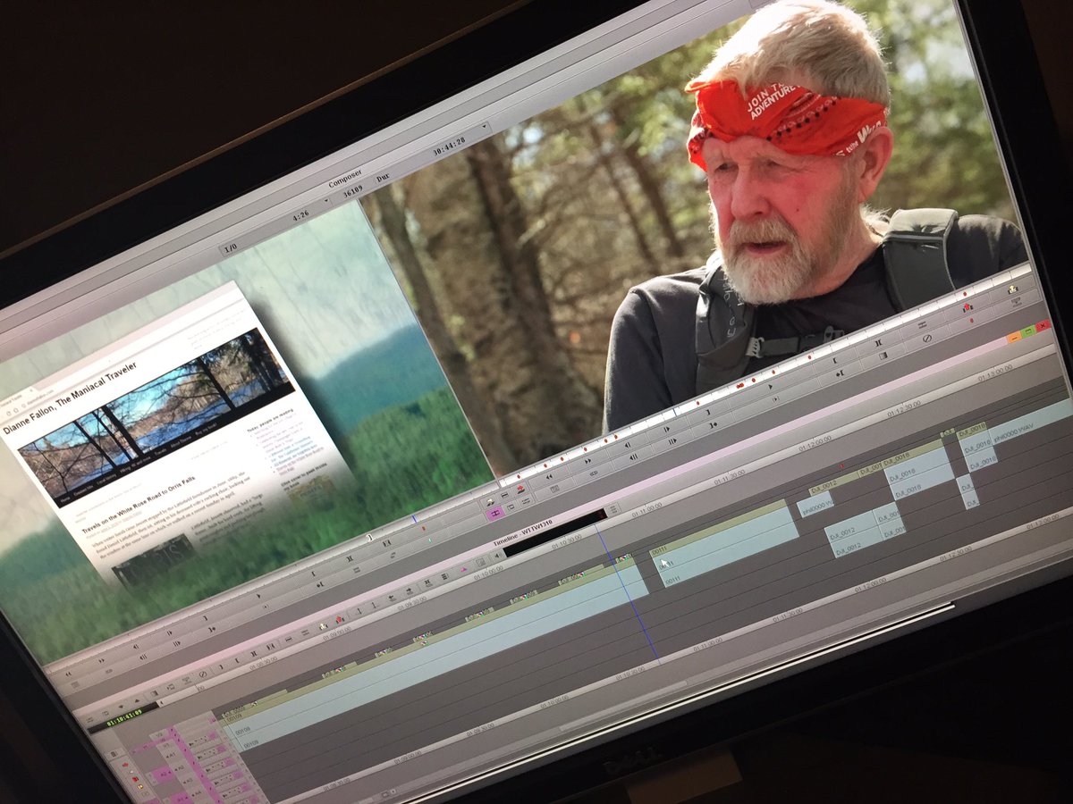 NHPublicTV's tweet photo. We hope you are out on the trail and enjoying the beautiful weather. Our producer, Steve is artfully editing the next new episode of #windowstothewild #NHPBS https://t.co/T2TPBEzuVM