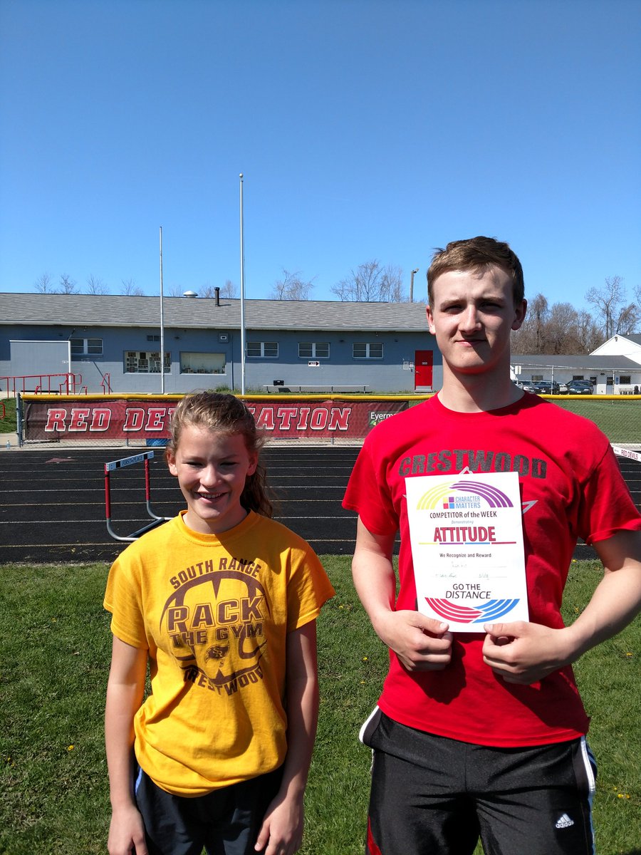 Congratulations to our "Attitude" Character Matters winners: Laney Maschek and Nick Vilt! #gothedistance, #everykid