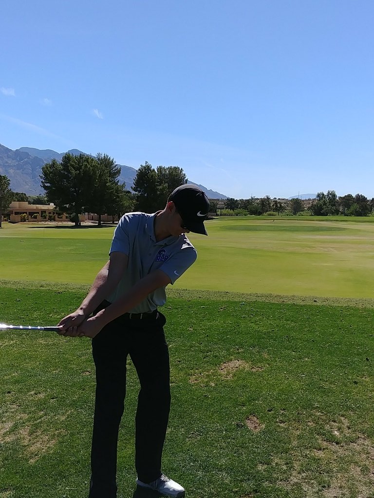 ACP_Golf_Team's tweet photo. Martin Clancy and the rest of the Knights Golf team are poised for a comeback on day 2 of the State Tournament https://t.co/S1K426ti1m